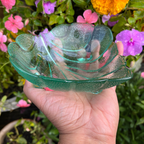 Alter items - Leaf-Shaped Ritual Bowl – Sacred Offering Dish - Image 2