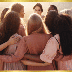 Calm and balance sister circle.
