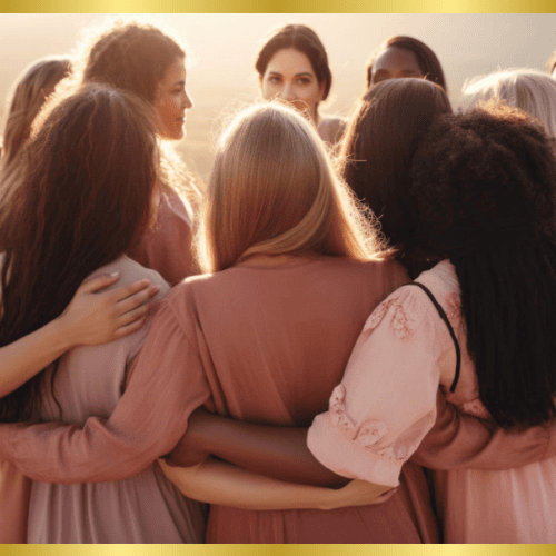 Calm and balance sister circle.