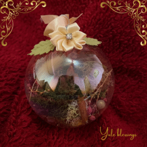 Nature balls waiting for your to put on your Christmas tree or Yule alter (No 4)