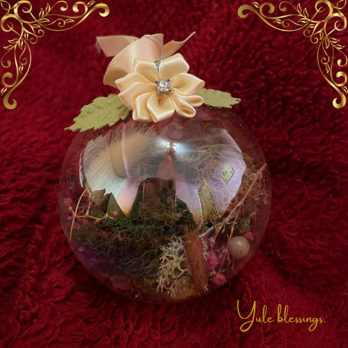 Nature balls waiting for your to put on your Christmas tree or Yule alter (No 4)