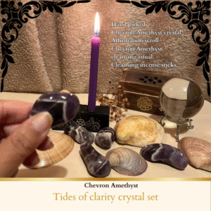 Chevron Amethyst - Tides of Clarity Crystal Set