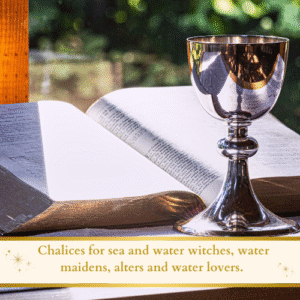 Chalices for sea and water witches, water maidens, alters and water lovers.