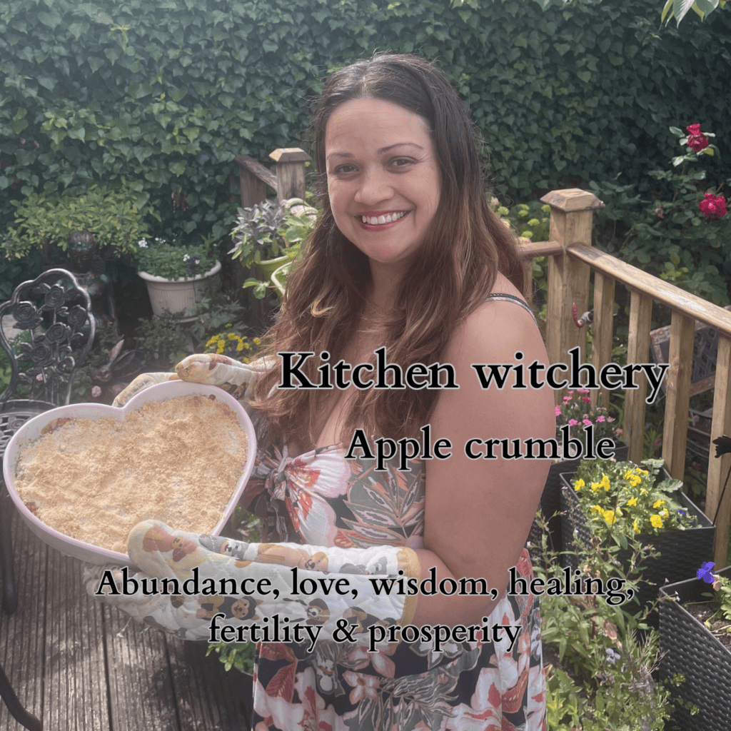 Apple crumble.