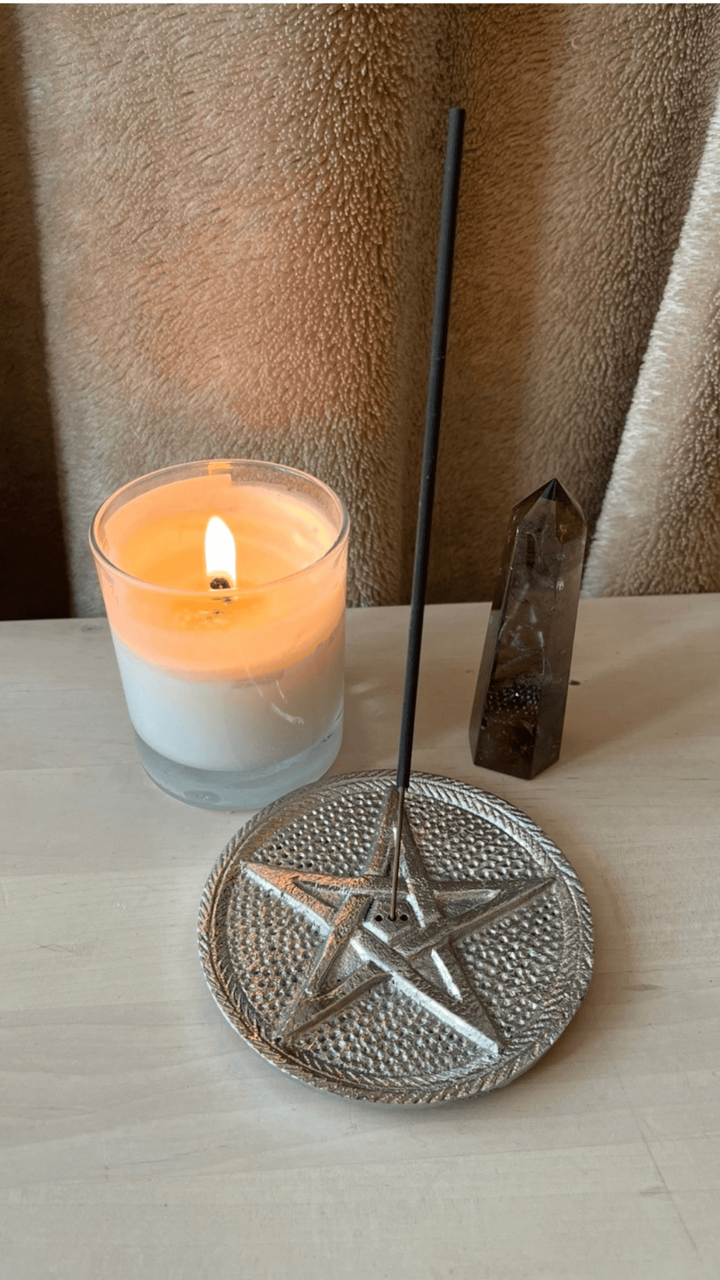 Protection pentagram incense holder.